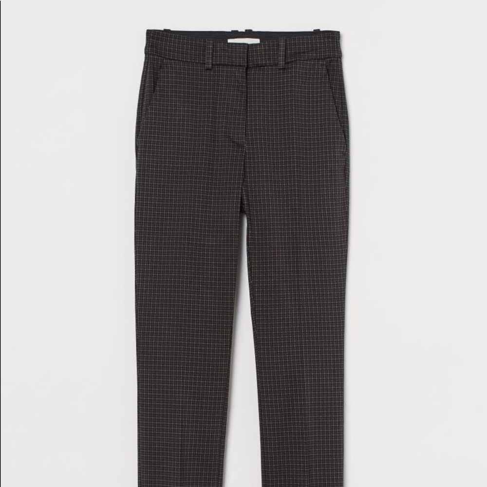 NWT H&M HOUNDSTOOTH SLACK TROUSERS SIZE 10
